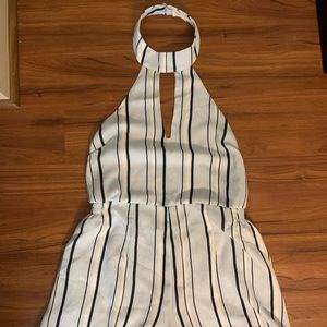 Blue Striped Romper